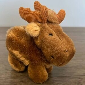 Dakin Miniature Moose with Corduroy Antlers Plush